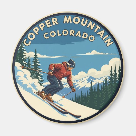 Colorado Copper Mountain Skifahren Magnet (Vorne)