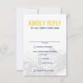 Colorado Couple Food Choice RSVP Karte (Vorderseite)