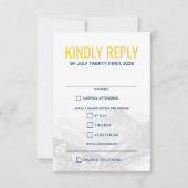 Colorado Couple Food Choice RSVP Karte (Vorderseite)