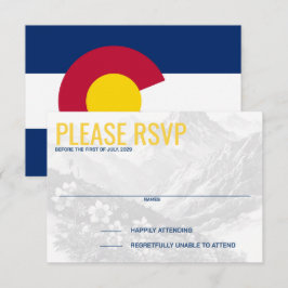 Colorado Couple Response Card RSVP Karte
