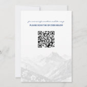 Colorado Couple Wedding Einladung mit QR Code (Rückseite)