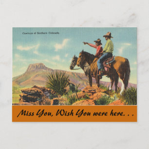 Colorado, Cowboys des südlichen Colorado Postkarte