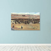 Colorado - Cowboys Rounding Leinwanddruck (Insitu (Holzboden))