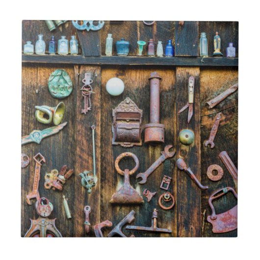 Colorado, Crested Butte. Antiquitätensammlung Fliese (Vorderseite)