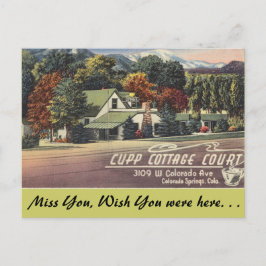 Colorado, Cupp Hütte Court Postkarte