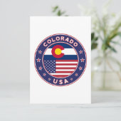 Colorado Dankeskarte (Stehend Vorderseite)