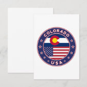 Colorado Dankeskarte (Vorne/Hinten)