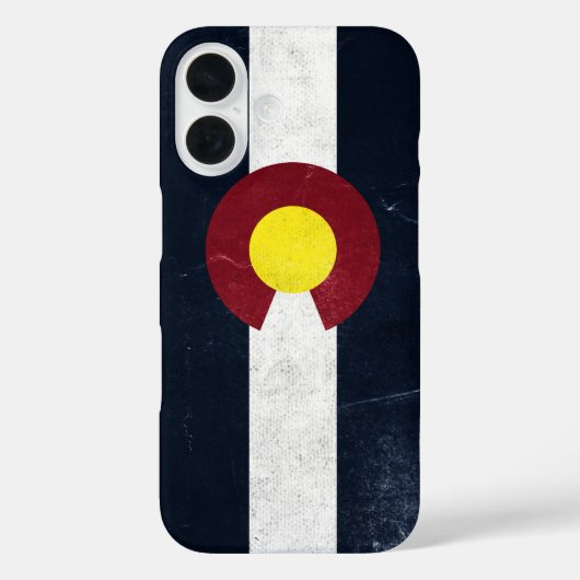 Colorado Dark Grunge Flag Case-Mate iPhone Hülle (Rückseite)