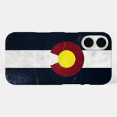 Colorado Dark Grunge Flag Case-Mate iPhone Hülle (Rückseite (Horizontal))