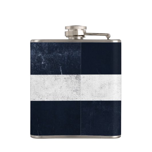 Colorado Dark Grunge Flag Flachmann (Rückseite)