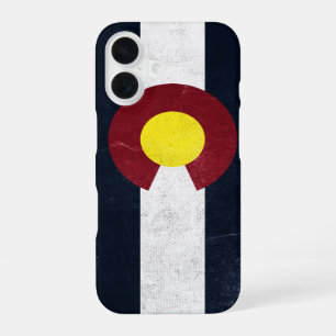 Colorado Dark Grunge Flagge iPhone 16 Hülle