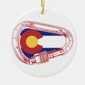 Colorado, das Carabiner klettert Keramik Ornament (Vorne)