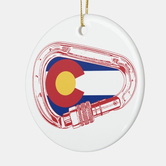 Colorado, das Carabiner klettert Keramik Ornament (Links)