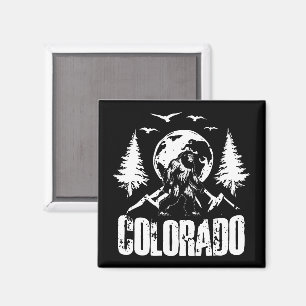 Colorado Day Bigfoot Vintages Wandern Magnet