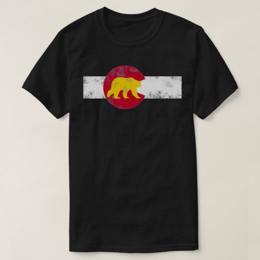 Colorado Day State Flag Bärenberg Denver Hiki T-Shirt (Design vorne)