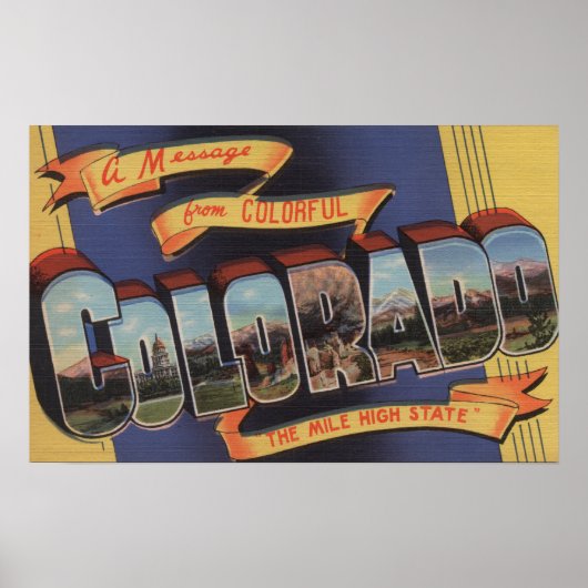 Colorado (Der Mile-High-Staat) Poster (Vorne)