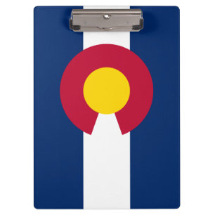 Colorado: Die Flagge des hundertjährigen US-Bundes Klemmbrett