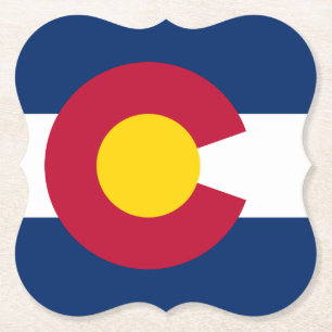 Colorado: Die Flagge des hundertjährigen US-Bundes Untersetzer