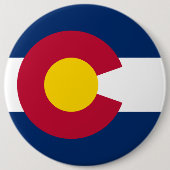 Colorado: Die hundertjährige US-Staatsflagge Button (Vorderseite)