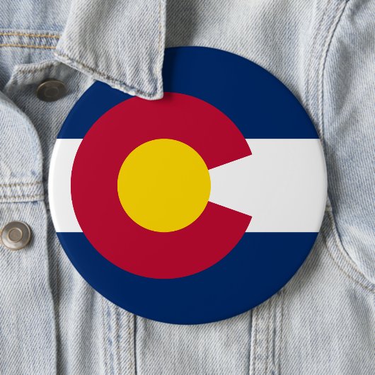 Colorado: Die hundertjährige US-Staatsflagge Button (Beispiel)