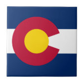 Colorado: Die hundertjährige US-Staatsflagge Fliese (Vorderseite)