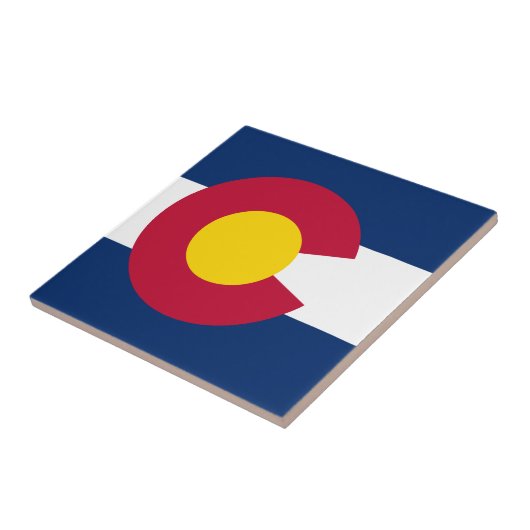 Colorado: Die hundertjährige US-Staatsflagge Fliese (Seite)