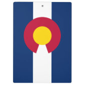 Colorado: Die hundertjährige US-Staatsflagge Klemmbrett (Rückseite)