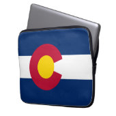 Colorado: Die hundertjährige US-Staatsflagge Laptopschutzhülle (Vorderseite Links)