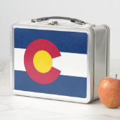 Colorado: Die hundertjährige US-Staatsflagge Metall Brotdose (Beispiel)