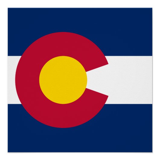 Colorado: Die hundertjährige US-Staatsflagge Poster (Vorderseite)