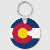 Colorado: Die hundertjährige US-Staatsflagge Schlüsselanhänger (Rückseite)