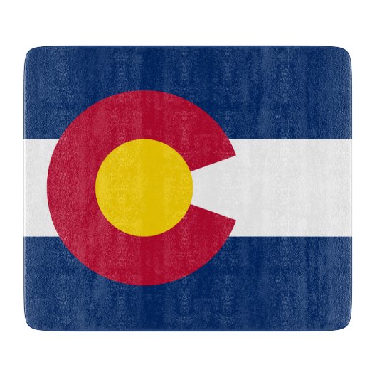 Colorado: Die hundertjährige US-Staatsflagge Schneidebrett (Vorderseite)