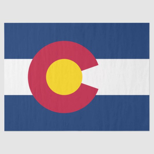 Colorado: Die hundertjährige US-Staatsflagge Seidenpapier (Vorderseite)