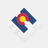 Colorado: Die hundertjährige US-Staatsflagge Serviette (Ecke)