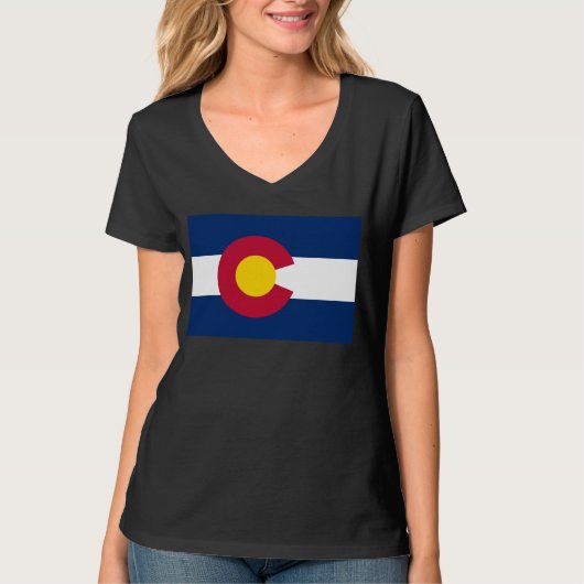 Colorado: Die hundertjährige US-Staatsflagge T-Shirt (Vorderseite)