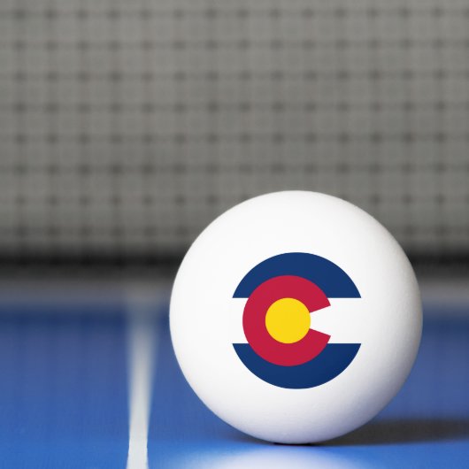 Colorado: Die hundertjährige US-Staatsflagge Tischtennisball (Netto)