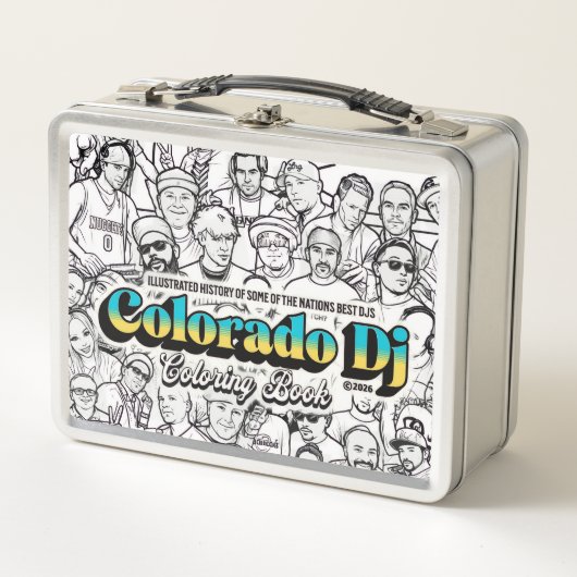 Colorado Dj Malbuch Binder Metall Brotdose (Vorderseite)