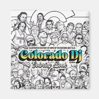 Colorado DJ Malbuch Magnet
