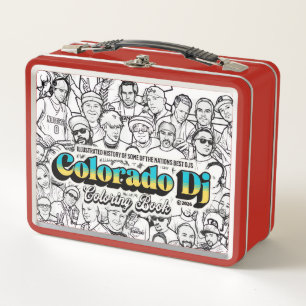 Colorado Dj Malbuch Metall-Lunchbox Metall Brotdose