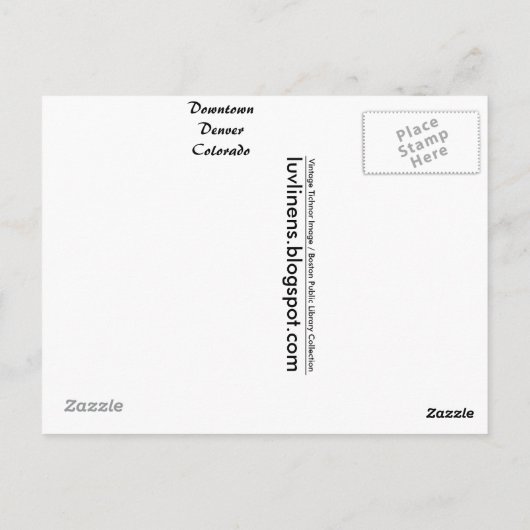 Colorado, Downtown Denver Postkarte (Rückseite)