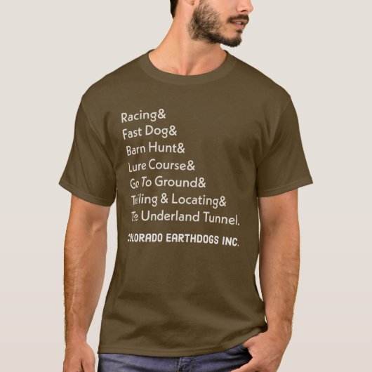Colorado Earthdog Inc Events T-Shirt (Vorderseite)