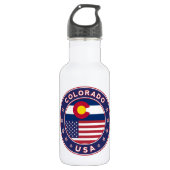 Colorado Edelstahlflasche (Vorderseite)