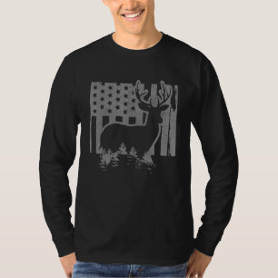 Colorado-Elchjagd-Staatskarte US-Flagge Patriotisc T-Shirt