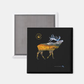 Colorado Elk Hunting Magnet (Vorderseite/Rückseite)