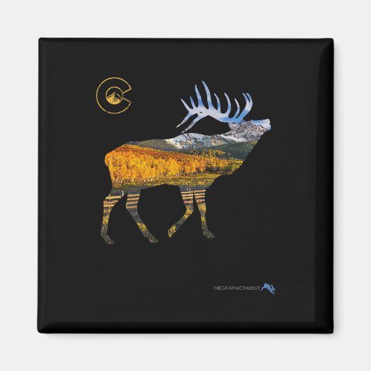 Colorado Elk Hunting Magnet (Vorne)