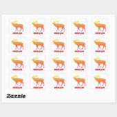 Colorado Elk Quadratischer Aufkleber (Blatt)