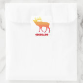 Colorado Elk Quadratischer Aufkleber (Tasche)