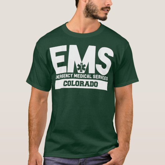 Colorado EMS Emergency Medical Services EMT Tech T-Shirt (Vorderseite)