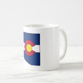 Colorado Fahne Arizona Kontur Kaffeetasse Tasse (VorderseiteRechts)