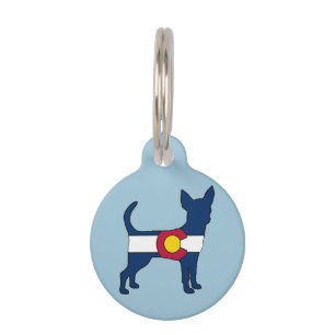 Colorado Fahne Chihuahua Hundeschild Tiernamensmarke